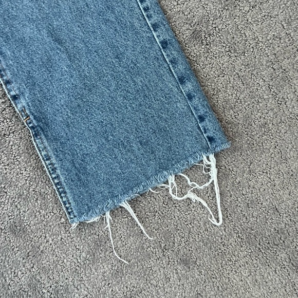 Pull & Bear Denim Distressed Straight Leg Jeans - Picture 4 of 5